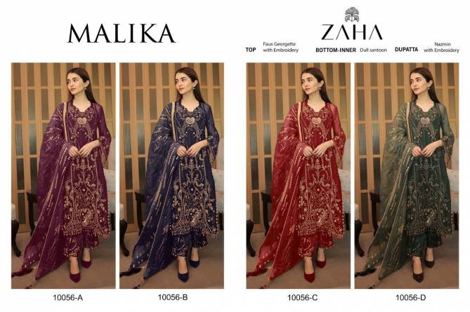 Zaha Mallika 10056 Georgette Pakistani Suits Catalog
